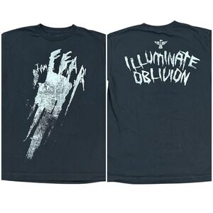 Bray Wyatt I Am Fear Illuminate Oblivion Men's M WWE‎ Black T-Shirt I Am Fear